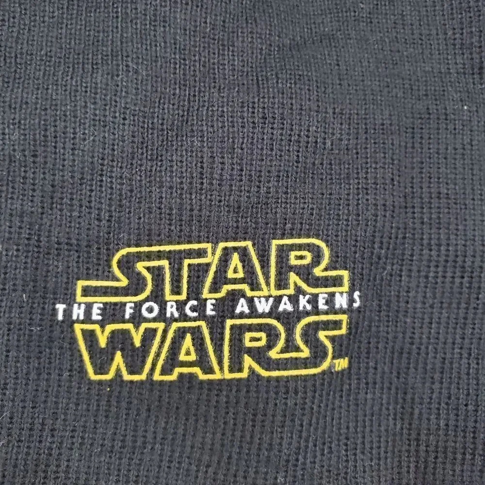 Star Wars The Force Awakens Beanie Hat Kids Black New - Picture 2 of 4
